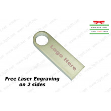 Customized Classic Steel USB Flash Drive (16G, 32G) (Silver)